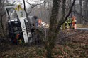 Container LKW umgestuerzt Koeln Brueck Bruecker- Dellbruecker Mauspfad P023